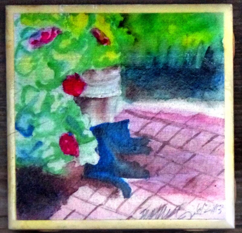 Garden Sketch with Mimi tile.